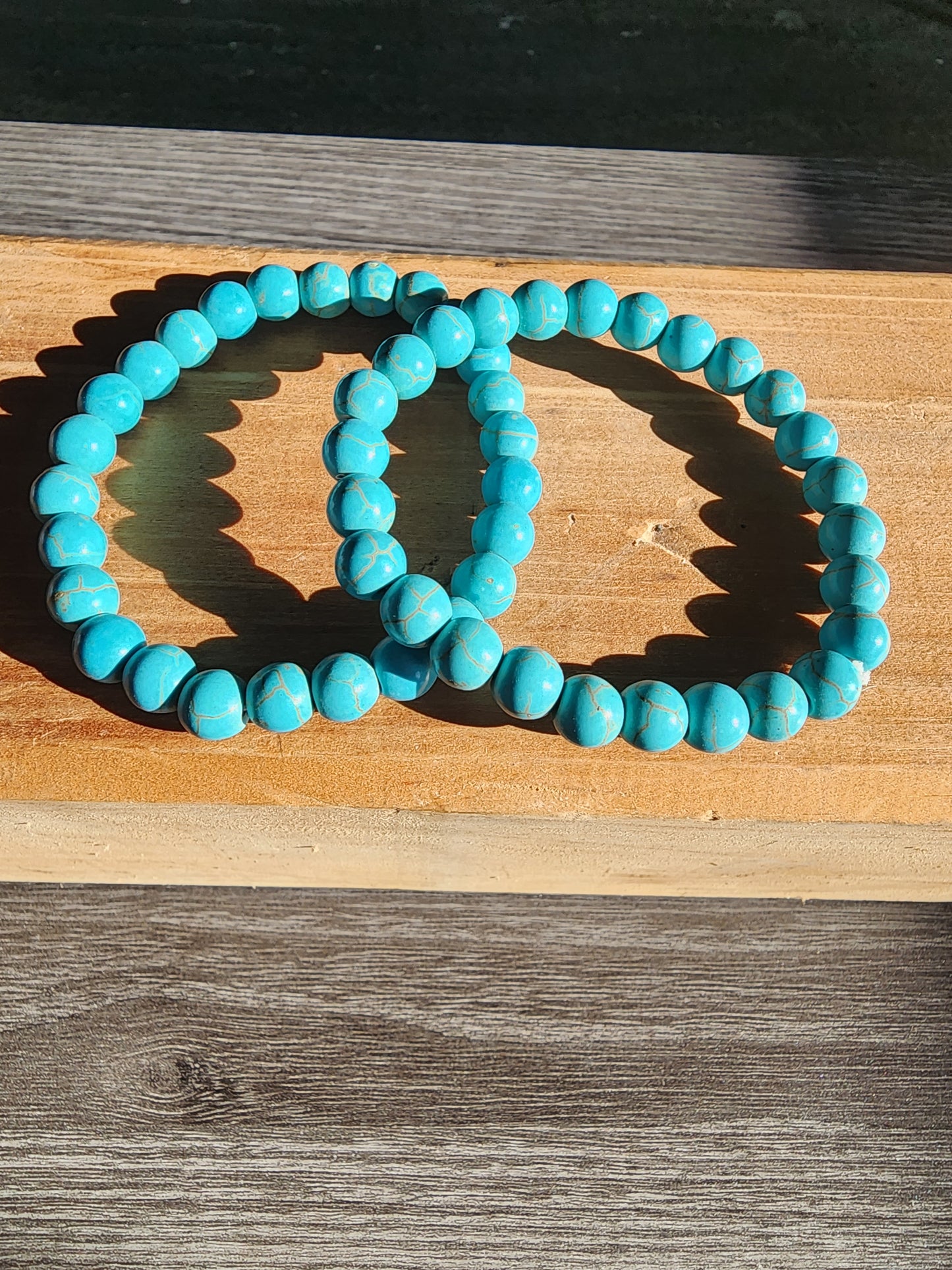 Blue Howlite 8mm bracelets