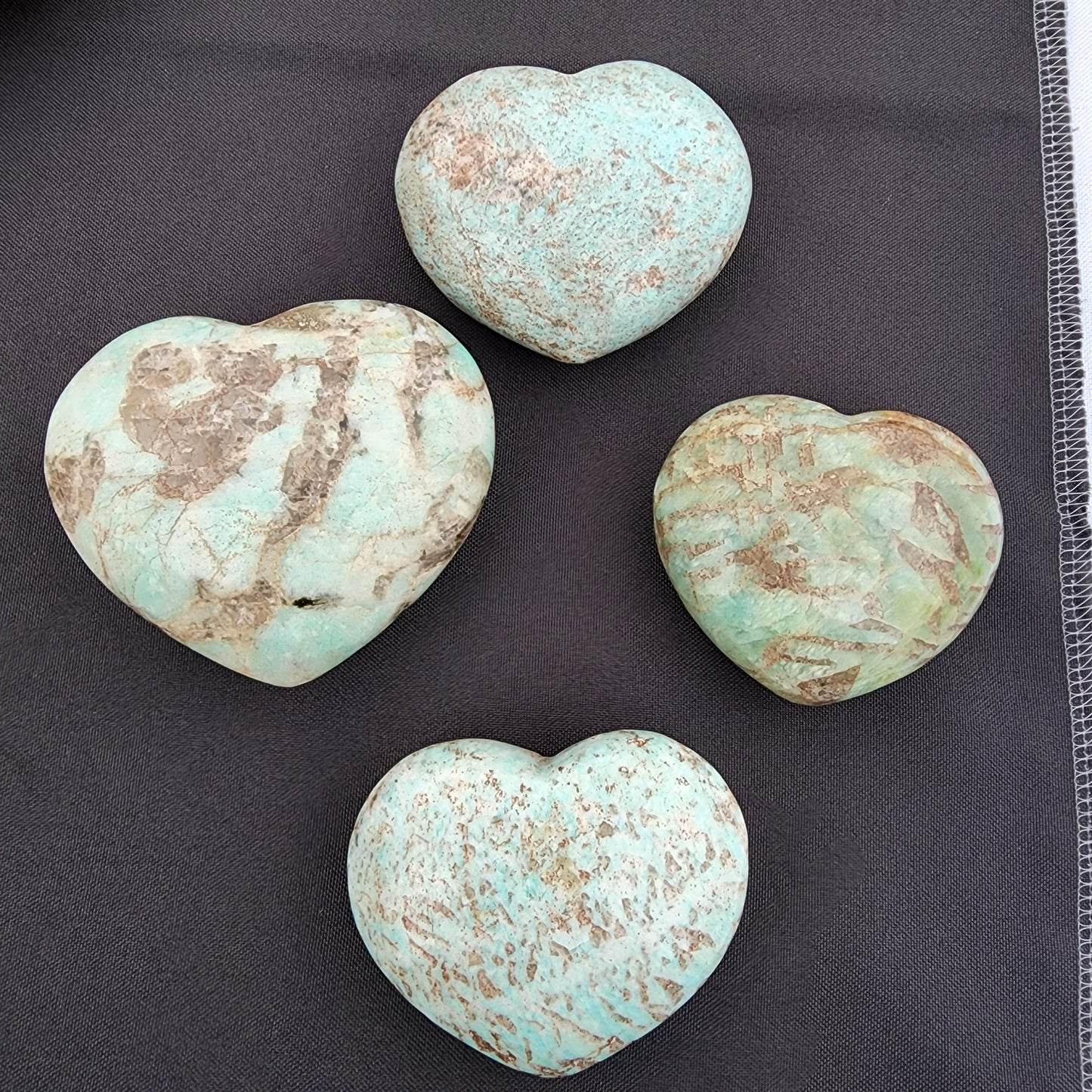 Medium Amazonite Hearts
