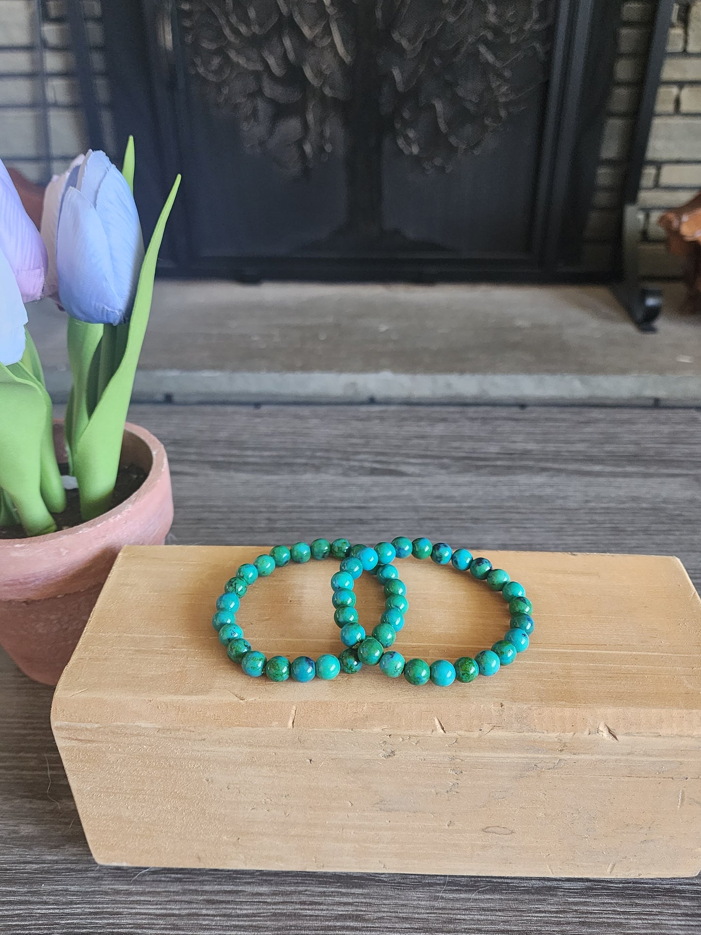 Chrysocolla Bracelet 8mm