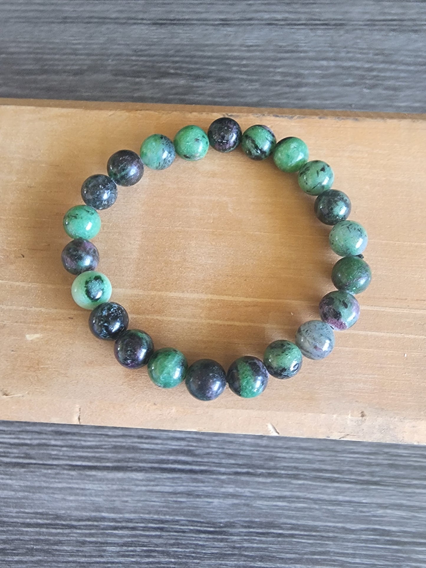 Ruby Zoisite Bracelet 8mm