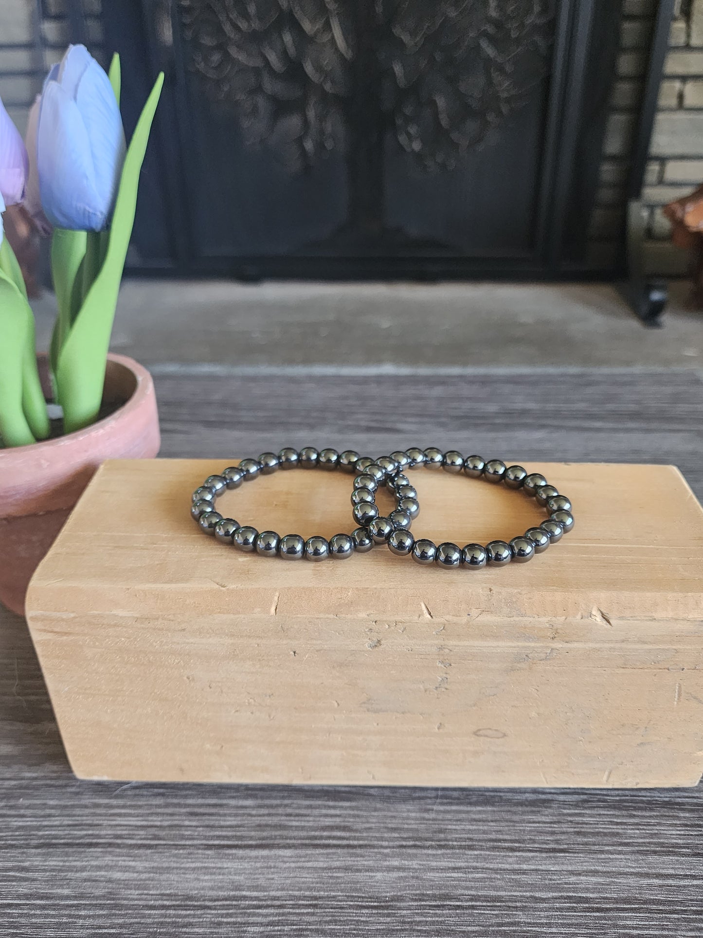 Hematite 8mm Bracelet