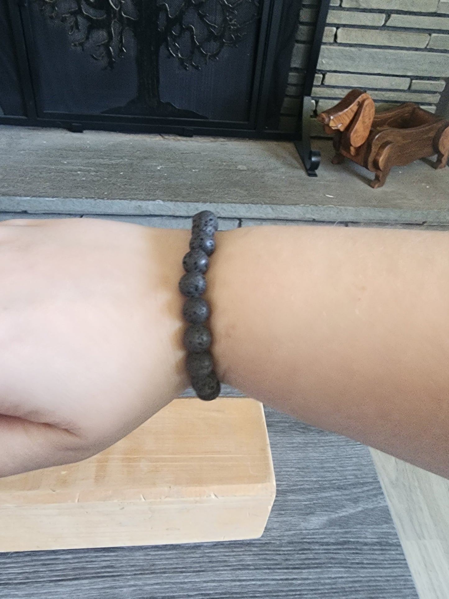 Lava Stone Bracelet 8mm