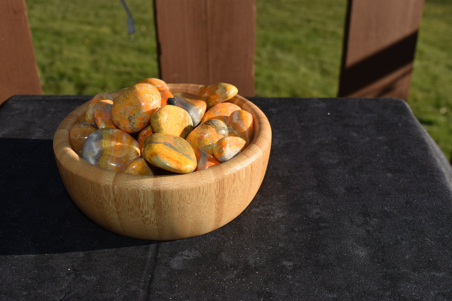 AAA Tumbled Bumblebee Jasper
