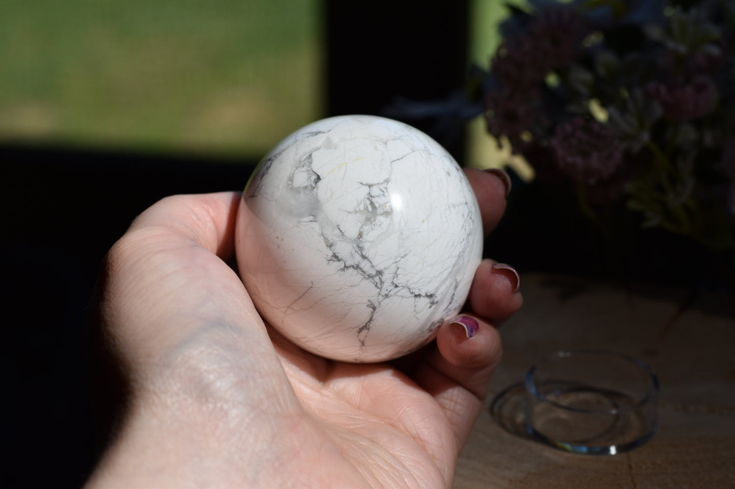 Howlite 48mm Sphere