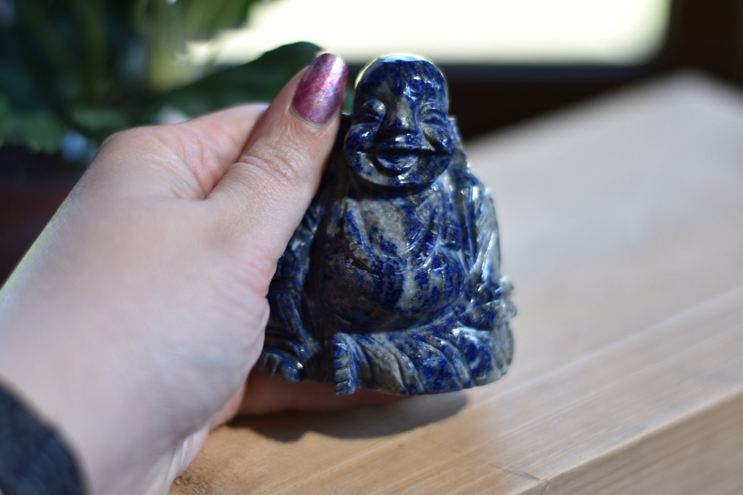 Lapis Lazuli Buddha Carving