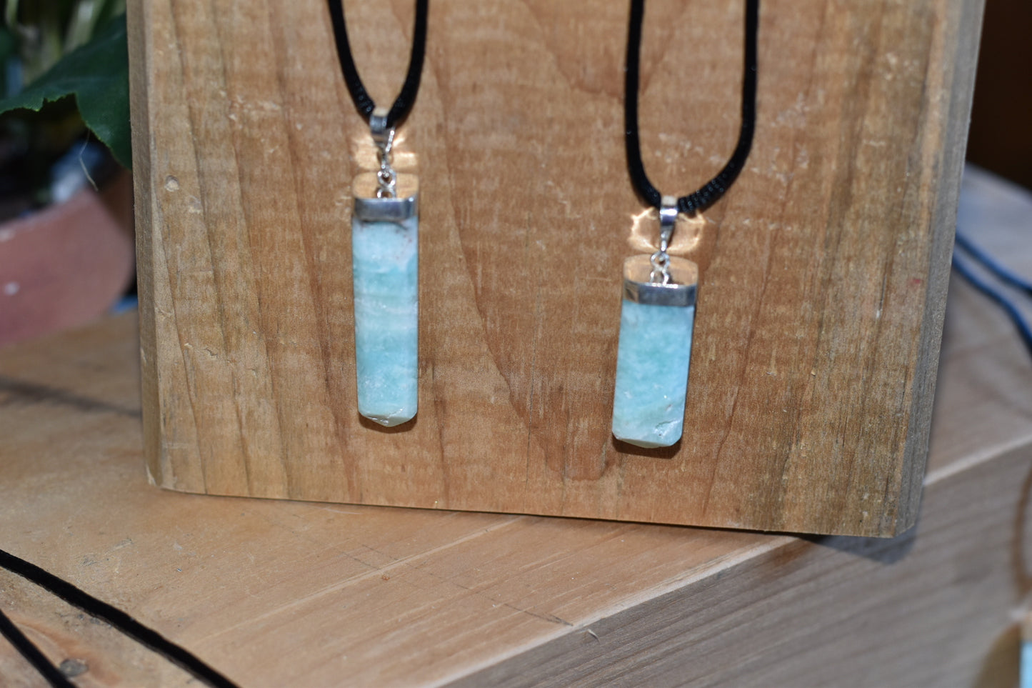 Caribbean Blue Calcite Necklace
