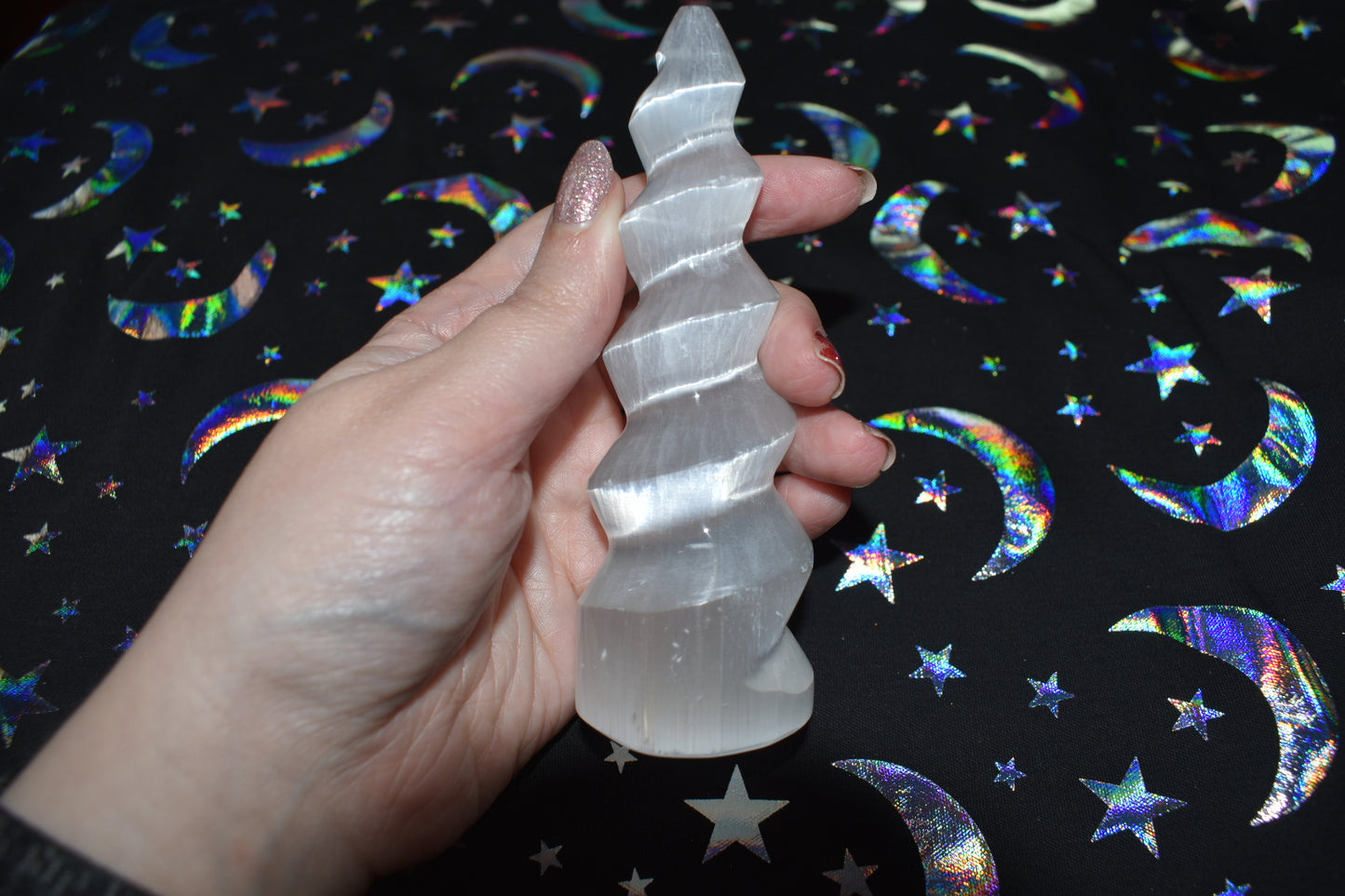 4.5 Inch Selenite Spirals