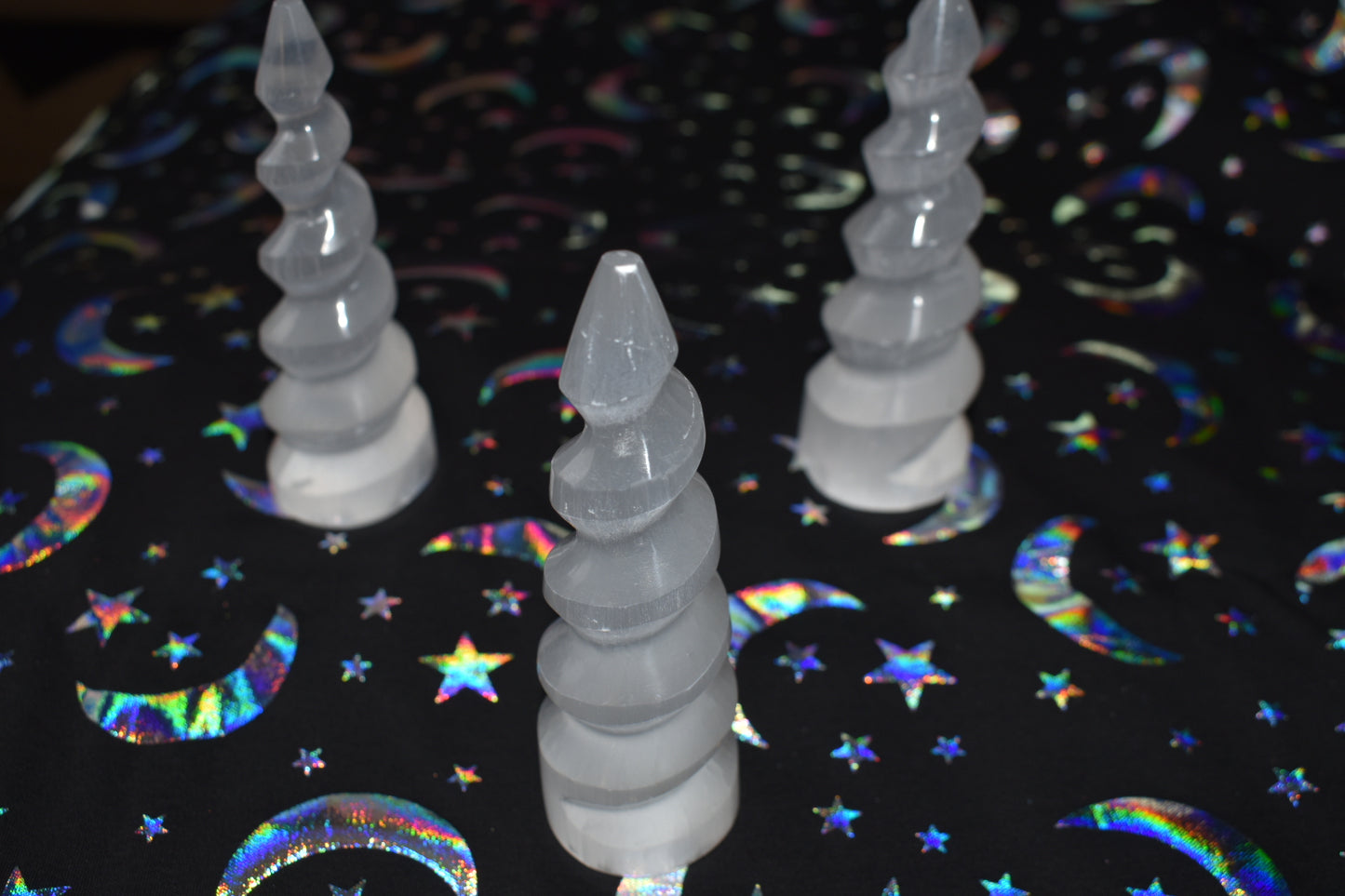 4.5 Inch Selenite Spirals