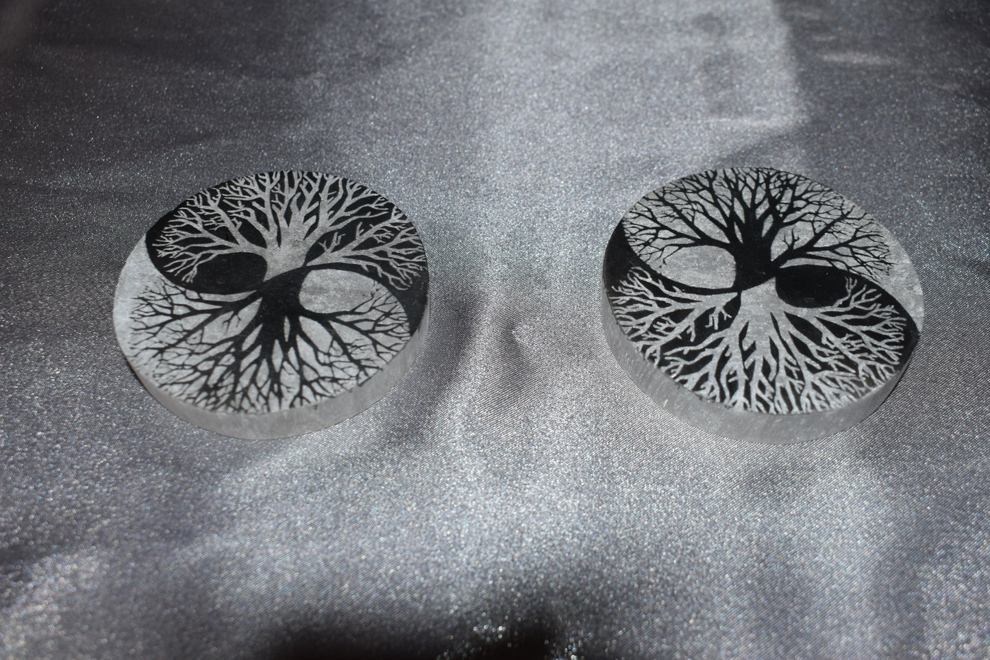 Selenite etched plates 67.5 mm