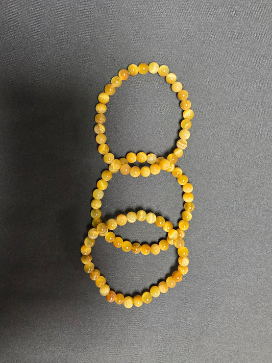 6 mm Honey Tigers Eye Bracelet