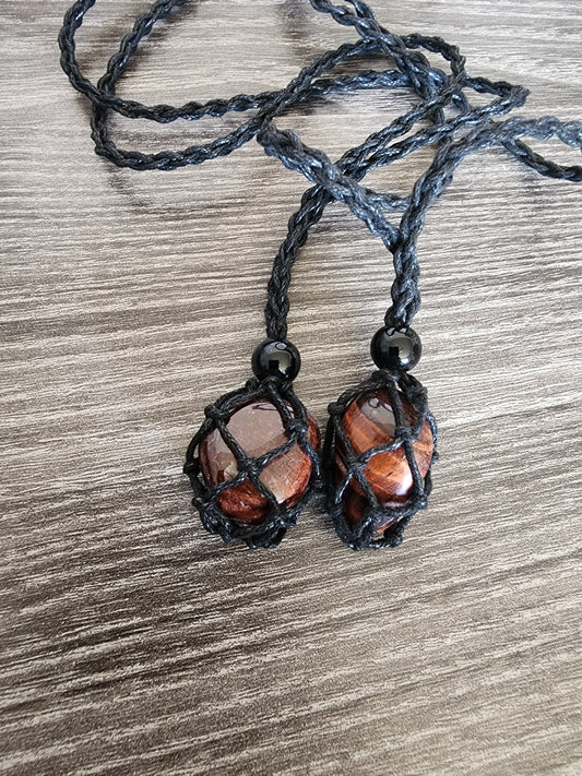 Red Tigers Eye Necklace