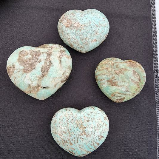 Medium Amazonite Hearts