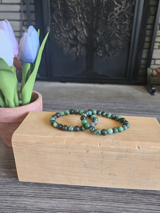 Ruby Zoisite Bracelet 8mm