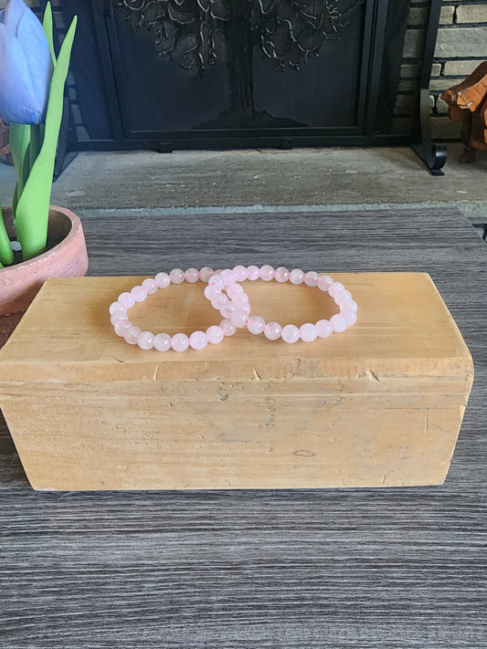 Rose Quartz Bracelet 8mm