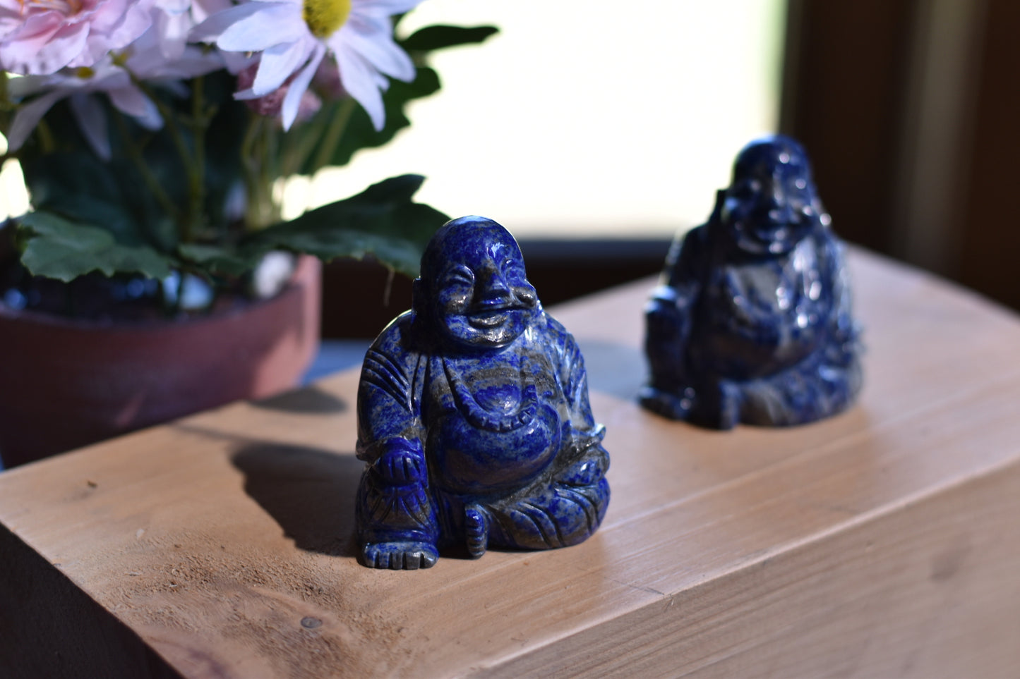 Lapis Lazuli Buddha Carving