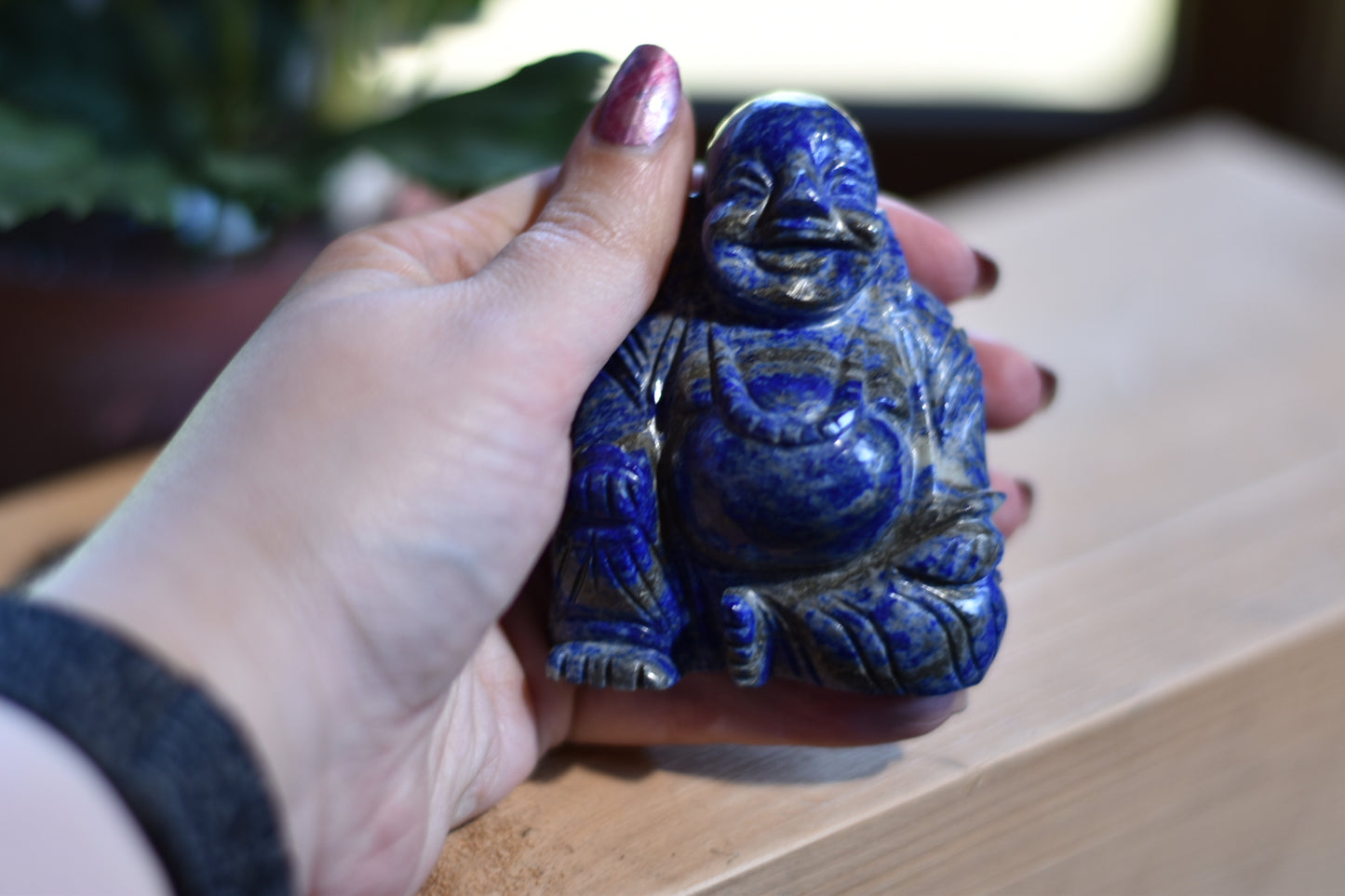 Lapis Lazuli Buddha Carving