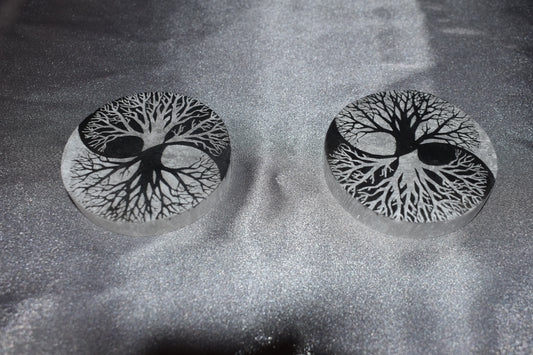 Selenite etched plates 67.5 mm